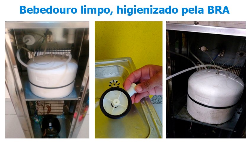 Bebedouro limpo BRA Refrigeração